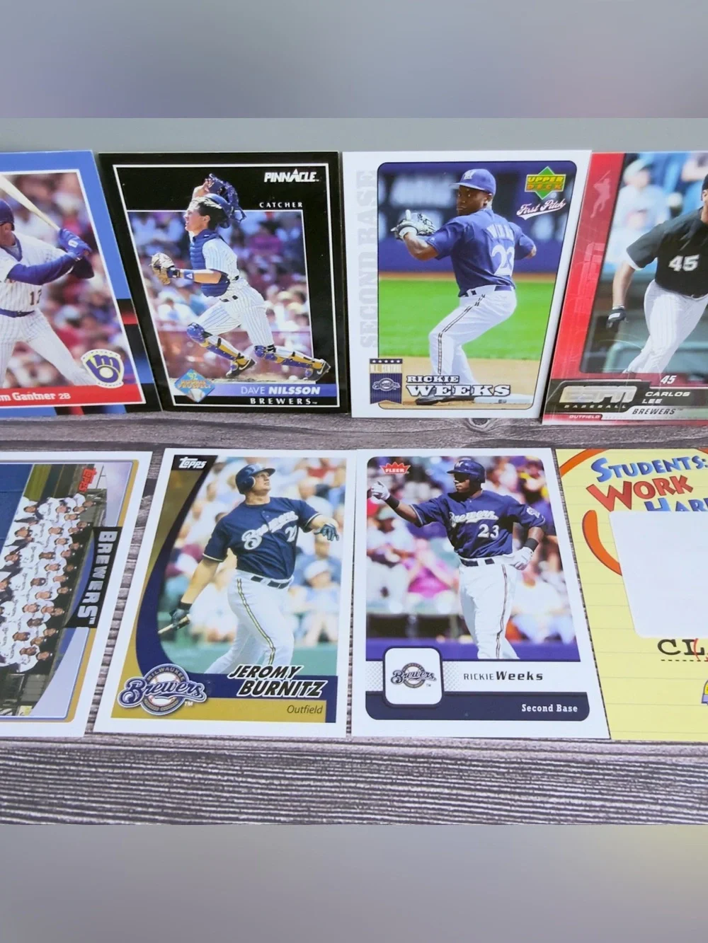 Milwaukee Brewers Card Lot 12x Weeks Burnitz Nilsson +